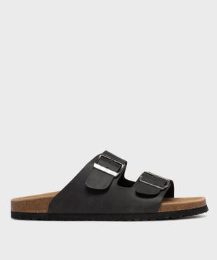 Mules à larges brides avec semelle intérieure cuir homme - Urban Steps vue1 - URBAN STEPS - GEMO