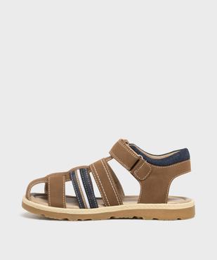 Sandales à scratch avec talon et bout fermés garçon - Buggy Shoes vue3 - BUGGY - GEMO