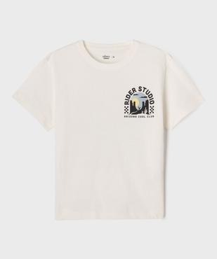 Tee-shirt manches courtes avec motif poitrine garçon vue5 - GEMO 4G GARCON - GEMO
