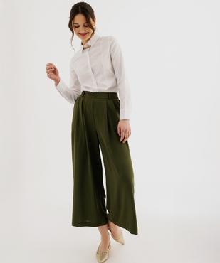 Pantacourt large en toile fluide femme vue9 - GEMO(FEMME PAP) - GEMO