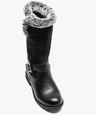 Bottes fille à col fourré et bride décorative vue5 - GEMO (ENFANT) - GEMO