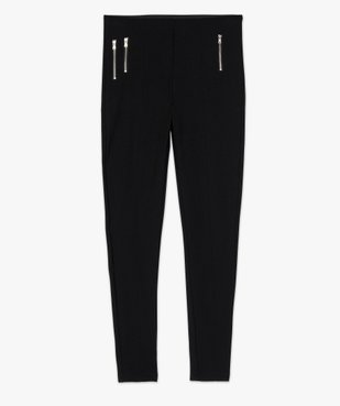 Leggings femme avec zip décoratifs sur l’avant vue4 - GEMO(FEMME PAP) - GEMO