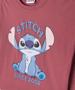Pyjama bicolore avec motif Stitch fille - Disney vue2 - LILO & STITCH - GEMO