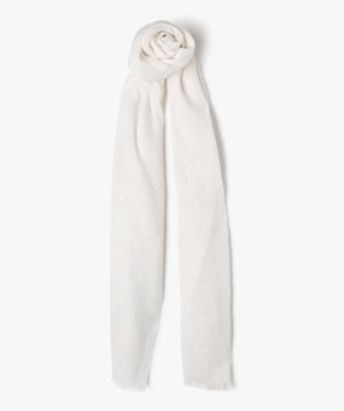Foulard en maille texturée à petites franges femme vue1 - GEMO 4G FEMME - GEMO