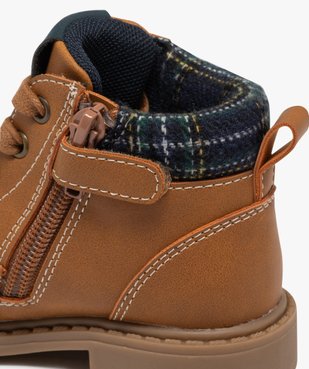 Boots à lacets, zip et col fantaisie bébé garçon - LuluCastagnette vue7 - LULU CASTAGNETT - GEMO