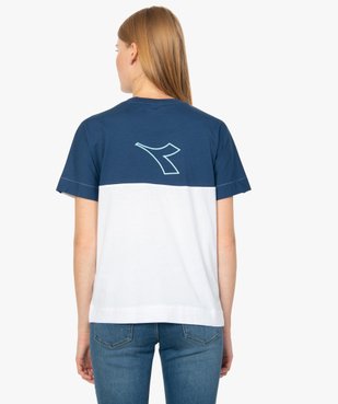 Tee-shirt femme à manches courtes en coton bio - Diadora vue3 - DIADORA - GEMO