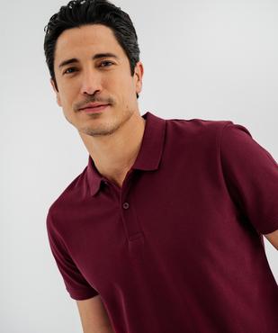 Polo manches courtes en maille piquée homme vue2 - GEMO 4G HOMME - GEMO