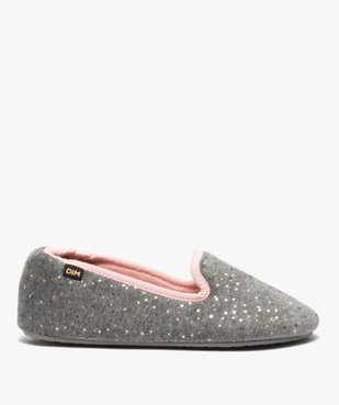 Chaussons femme slippers en velours pailleté - Dim vue1 - DIM - GEMO