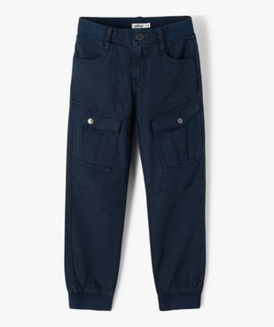 Pantalon garçon coupe cargo à taille élastiquée vue1 - GEMO (ENFANT) - GEMO