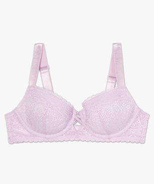 Soutien-gorge femme corbeille en dentelle et larges bretelles vue4 - GEMO(HOMWR FEM) - GEMO