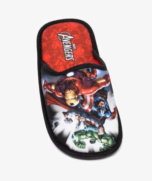 Chaussons garçon mules en velours ras - Avengers vue5 - AVENGERS - GEMO