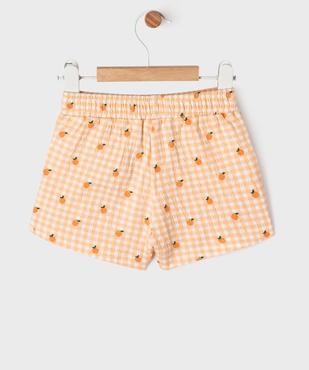 Short en maille gaufrée extensible bébé fille vue6 - GEMO(BEBE DEBT) - GEMO