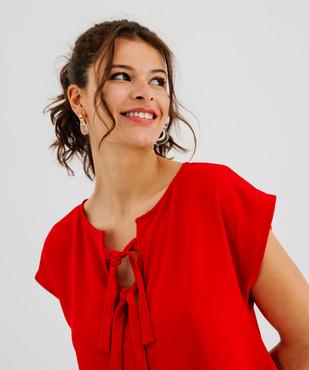 Robe courte ample recto verso femme vue2 - GEMO(FEMME PAP) - GEMO