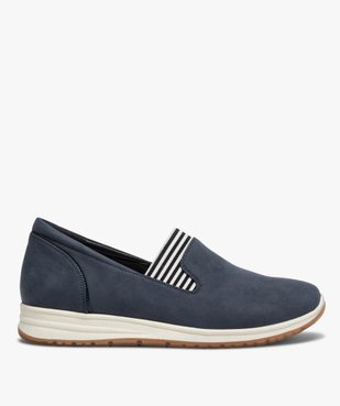 Mocassins femme sport à ouverture élastiquée vue1 - GEMO (CASUAL) - GEMO