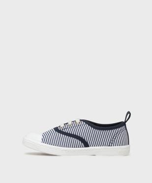 Tennis en toile à semelle fine et bout couvert fille - LuluCastagnette vue3 - LULUCASTAGNETTE - GEMO