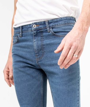 Jean homme skinny taille haute en coton stretch vue5 - GEMO 4G HOMME - GEMO