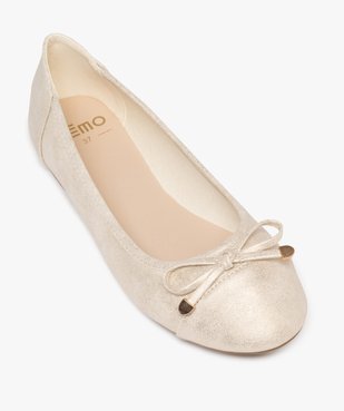 Ballerines femme unies à paillettes avec noeud fantaisie vue5 - VALENTINA BALDA - GEMO