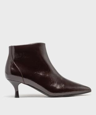 Bottines vernies à bout pointu et talon fin femme - Follow Me vue1 - FOLLOW ME - GEMO