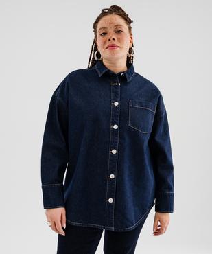 Veste en jean femme grande taille vue3 - GEMO 4G GT - GEMO