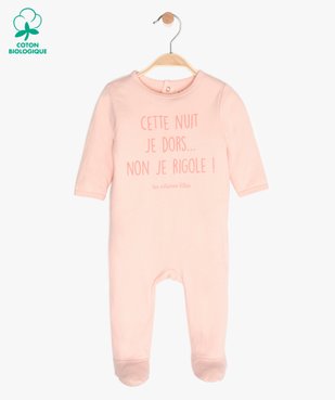 Pyjama bébé fille à message humoristique - GEMO x Les Vilaines filles vue1 - VILAINES FILLES - GEMO
