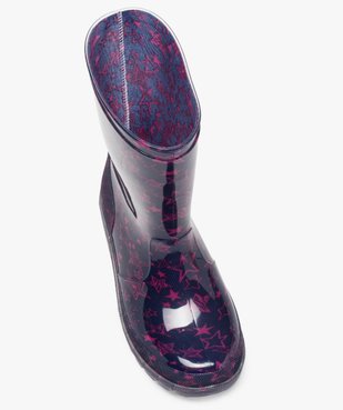 Bottes de pluie fille à motifs étoiles vue5 - GEMO (ENFANT) - GEMO