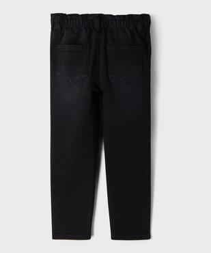 Jean large avec taille froncée élastique ajustable fille vue4 - GEMO (ENFANT) - GEMO