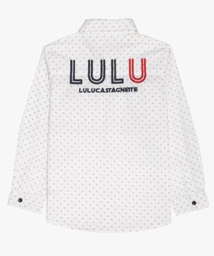 Chemise garçon à petits motifs – Lulu Castagnette vue3 - LULUCASTAGNETTE - GEMO
