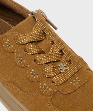 Baskets basses à lacets pailletés et détails brillants fille - LuluCastagnette vue6 - LULUCASTAGNETTE - GEMO