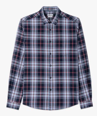 Chemise homme à carreaux – Coupe Slim vue4 - GEMO (HOMME) - GEMO