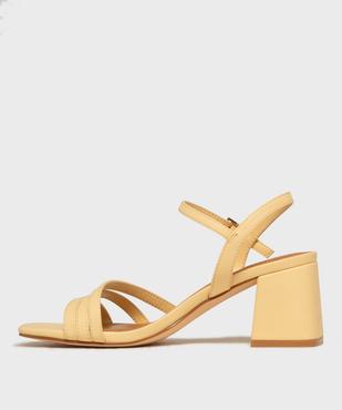 Sandales à talon trapèze et multibrides femme - Follow Me vue4 - FOLLOW ME - GEMO