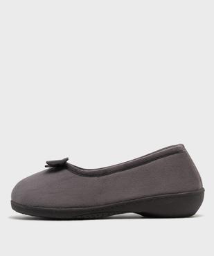 Chaussons ballerines à talon compensé femme - Isotoner vue3 - ISOTONER - GEMO