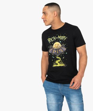 Tee-shirt homme à motif soucoupe volante – Rick and Morty vue1 - RICK ET MORTY - GEMO