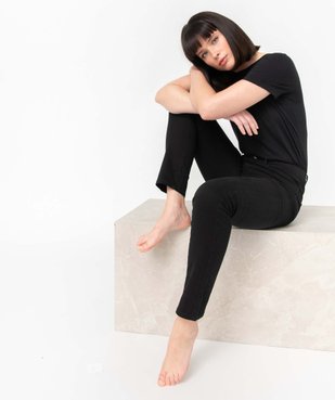 Pantalon femme en toile denim coupe Slim vue6 - GEMO 4G FEMME - GEMO