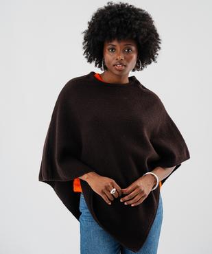 Poncho en maille à col rond femme vue1 - GEMO (ACCESS) - GEMO