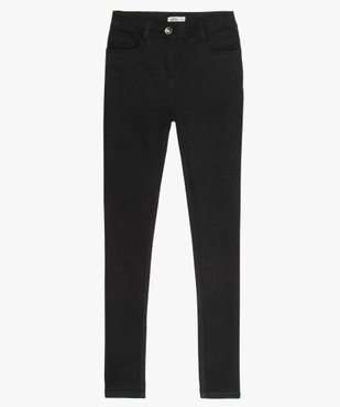 Pantalon fille slim uni à taille haute vue1 - GEMO (JUNIOR) - GEMO