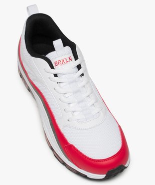 Baskets homme multimatières avec semelle translucide vue5 - GEMO (SPORTSWR) - GEMO