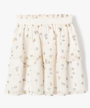 Jupe en voile à motifs fleuris à volant fille vue3 - GEMO (ENFANT) - GEMO