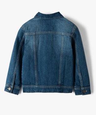 Veste garçon en jean légèrement délavée vue3 - GEMO (ENFANT) - GEMO