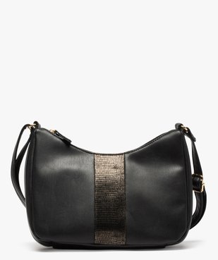 Sac besace femme souple avec jeu de matières vue1 - GEMO (ACCESS) - GEMO