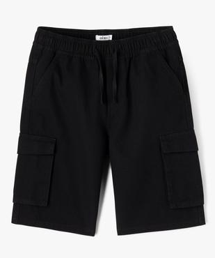 Bermuda cargo regular en coton avec taille ajustable garçon vue1 - GEMO (JUNIOR) - GEMO