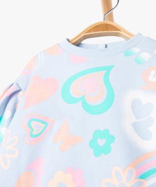Sweat à manches bouffantes avec motifs colorés bébé fille vue2 - GEMO 4G BEBE - GEMO