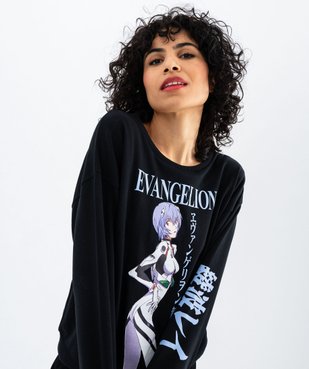 Sweat en molleton imprimé femme - Neon Genesis Evangelion vue2 - EVANGELION - GEMO