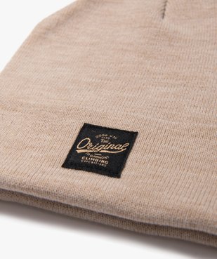 Bonnet en maille avec large revers homme vue2 - GEMO 4G HOMME - GEMO