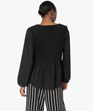 Tunique femme en voile plissé vue3 - GEMO(FEMME PAP) - GEMO