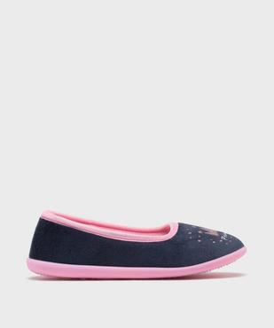 Chaussons enveloppants en velours avec motif pailleté fille vue1 - GEMO 4G FILLE - GEMO