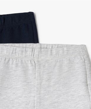 Pantalon bébé garçon en maille fine (lot de 2) vue2 - GEMO(BEBE DEBT) - GEMO
