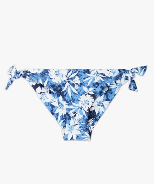 Bas de maillot de bain femme forme culotte à motifs fleuris vue4 - GEMO 4G FEMME - GEMO