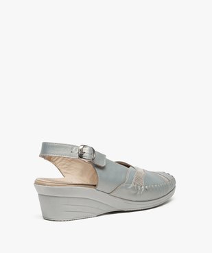 Mocassins confort femme avec talon ouvert vue4 - GEMO (CONFORT) - GEMO