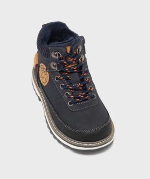 Boots fourrées look rando à zip garçon vue5 - BUGGY - GEMO