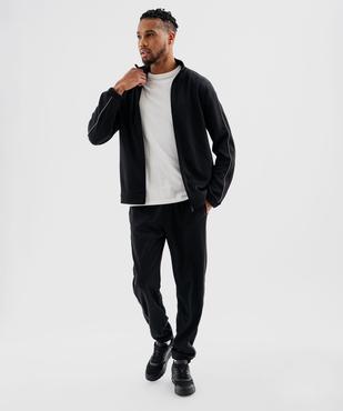 Sweat de sport zippé avec liserés réfléchissants homme vue4 - GEMO 4G HOMME - GEMO